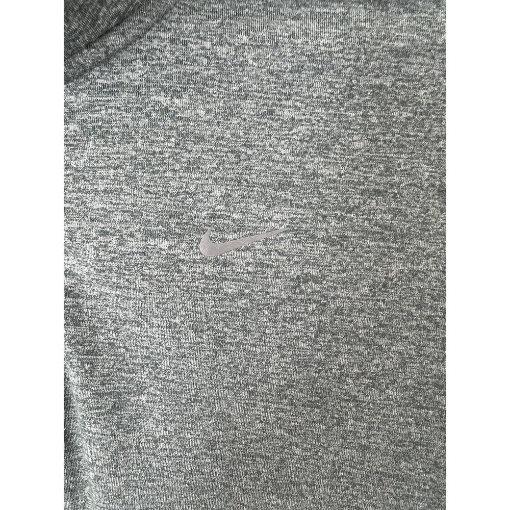 Nike Running Dri Fit Long Sleeve Half Zip Mens Sz Small Heather Blue Reflective - Picture 3 of 7